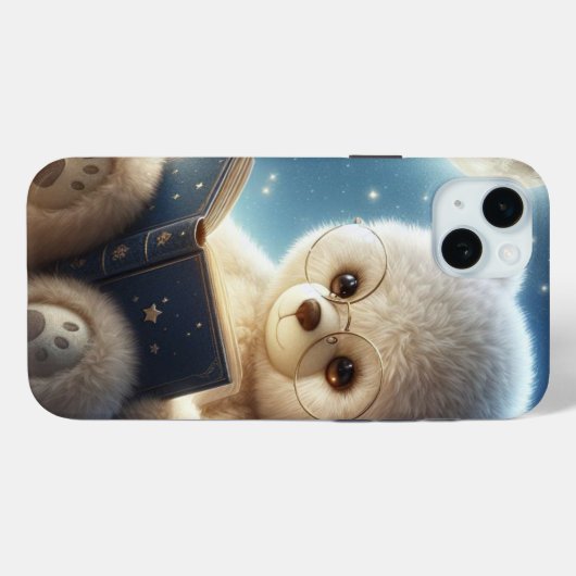Mitternacht Tales Plush Teddy Bear iPhone Case (Rückseite (Horizontal))