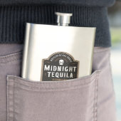 Mitternacht Tequila Halloween-Party Vintag Flachmann (Beispiel)