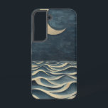 Mitternacht Tides Moon Phone Case Samsung Galaxy Hülle<br><div class="desc">Der Mond schwebt über dunklen Wellen,  in diesem launenhaften,  poetischen Design - ideal für Träumer,  Sternenschützer und Meeresliebhaber.</div>
