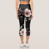 Mitternacht Tropics Capri Leggings (Rückseite)