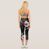 Mitternacht Tropics Capri Leggings (Rückseite)