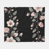 Mitternacht Tropics Fleecedecke (Vorderseite (Horizontal))