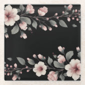 Mitternacht Tropics Glasuntersetzer (Vorderseite)