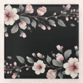 Mitternacht Tropics Glasuntersetzer