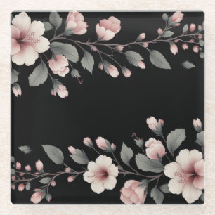 Mitternacht Tropics Glasuntersetzer