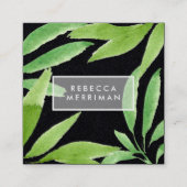 Mitternacht Tropics Quadratische Visitenkarte (Vorderseite)