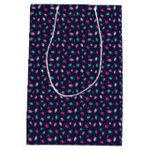 Mitternacht Twinkle Lights Mittlere Geschenktasche Geschenktüte (Rückseite)