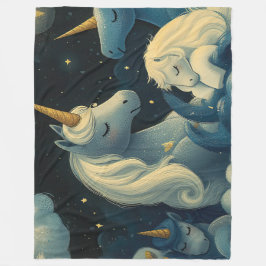 Mitternacht Unicorn Slumber Party Fleecedecke