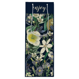 Mitternacht Vintage botanische Custom Geschenktüte Für Weinflaschen