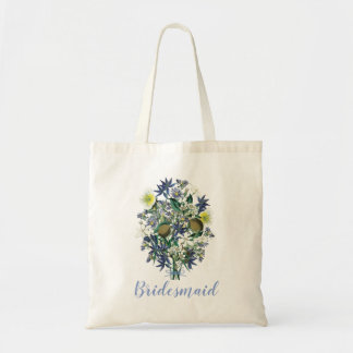 Mitternacht Vintage botanische Tasche