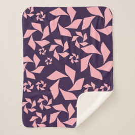 Mitternacht Violet & Strawberry Cream Spirale Blan Sherpadecke