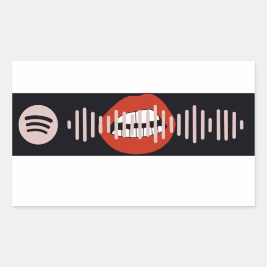 Mitternacht von Miley Cyrus Spotify Code Rechteckiger Aufkleber (Vorderseite)