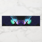 Mitternacht Wasserflaschenetikett (Einzelnes Label)