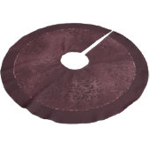 Mitternacht Wein Romance | Dunkler Satiny Grunge D Polyester Weihnachtsbaumdecke (Schrägansicht)