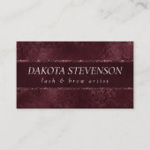Mitternacht Wein Romance | Dunkler Satiny Grunge D Visitenkarte (Vorderseite)