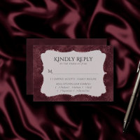 Mitternacht Wein Romance | Satiny Grunge Damask Me