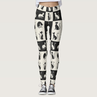 Mitternacht Whiskers - Checkerboard Leggings