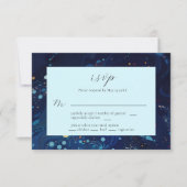 Mitternacht Wirbel Hochzeit RSVP-Karte RSVP Karte (Vorderseite)