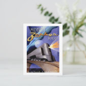 Mitternacht Zephyr Postkarte (Stehend Vorderseite)