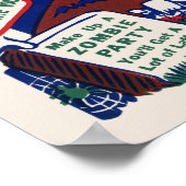 Mitternacht Zombie Jamboree Spook Show Poster (Ecke)