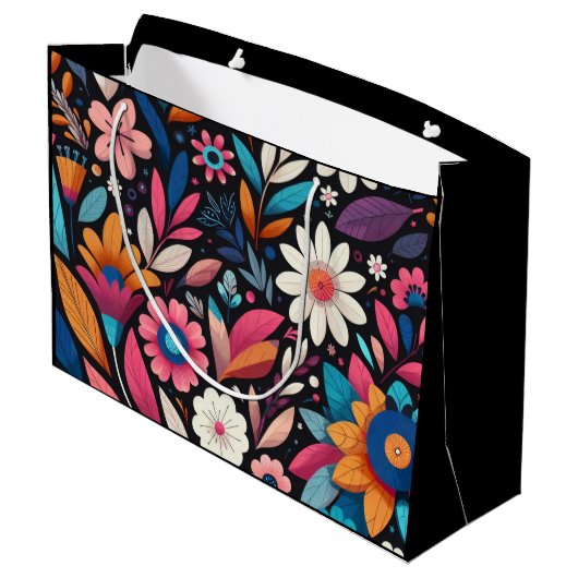 Mitternachtgarten Große Geschenktüte (Rückseite Schrägansicht)