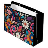 Mitternachtgarten Große Geschenktüte (Vorderseite Schrägansicht)