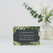 Mitternachtgarten | Hochzeitsreisekarte Begleitkarte (Stehend Vorderseite)