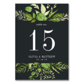 Mitternachtgarten | PERSONALISIERTE TISCHNUMMER (Rückseite)