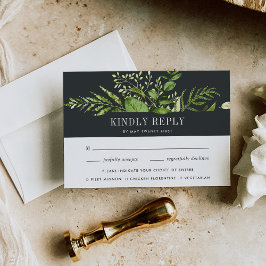 Mitternachtgarten | RSVP-Karte zur Wahl des Mahlze RSVP Karte