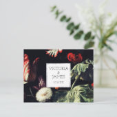 Mitternachtgarten | Save the Date Postkarte (Stehend Vorderseite)