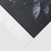 Mitternachtliche Eleganz: Dekoupage mit rosa Rosen Seidenpapier (Detail)