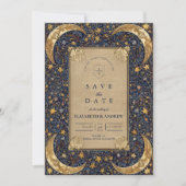 Mitternächtliche Himmlische Barock-Hochzeit Save The Date (Vorderseite)