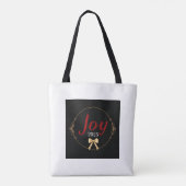 Mitternachtlicher Holly-Pracht Tasche (Rückseite)
