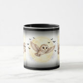 Mitternachts Barn Eule Halloween Tasse (Zentrum)