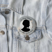 Mitternachts-Blumen-Gedenkfoto-Button Button (Beispiel)