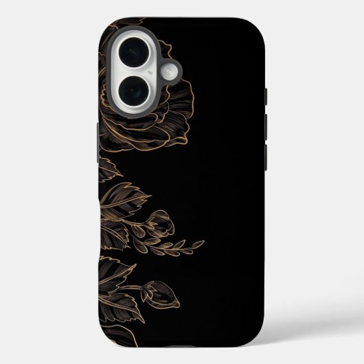 Mitternachts-Blüten-Eleganz Case-Mate iPhone Hülle (Rückseite)