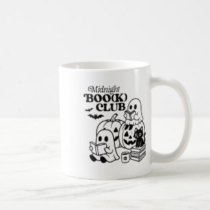 Mitternachts-Bu(b) Club Halloween-Geister lesen Bu Kaffeetasse