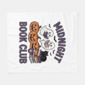 Mitternachts-Buchclub Halloween-Lesedesign_1 Fleecedecke (Vorderseite (Horizontal))
