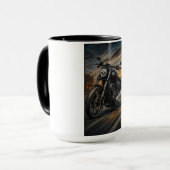 Mitternachts-Cruiser-Mosaik-Kunsttasse Tasse (Vorderseite Links)