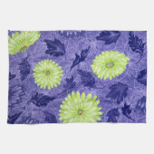 Mitternachts-Daisy-Garten Geschirrtuch (Horizontal)