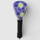 Mitternachts-Daisy-Garten Golf Headcover (Vorderseite)