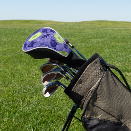 Mitternachts-Daisy-Garten Golf Headcover (In SItu)