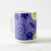 Mitternachts-Daisy-Garten Kaffeetasse (Vorderseite Links)