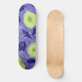 Mitternachts-Daisy-Garten Skateboard (Vorderseite)