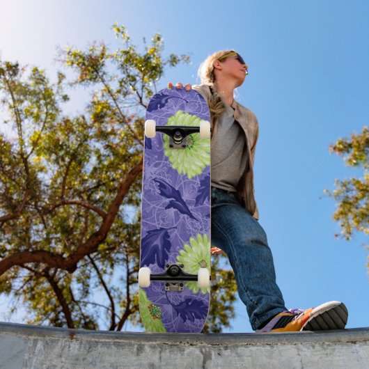 Mitternachts-Daisy-Garten Skateboard (Außen 1)