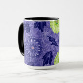 Mitternachts-Daisy-Garten Tasse (Vorderseite Links)