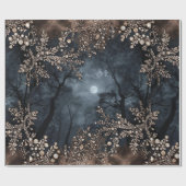 Mitternachts-Diamant-Glamour Geschenkpapier (Flach)