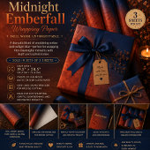 Mitternachts-Emberfall Geschenkpapier Set