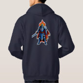 Mitternachts-Flammenkreuzritter Hoodie (Rückseite)