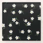 Mitternachts-Gasterl-Blumen-Set | Botanische Blume Glasuntersetzer (Vorderseite)